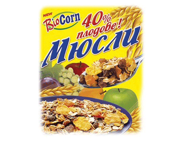 Myusli Bioset 40% Plodove 500g