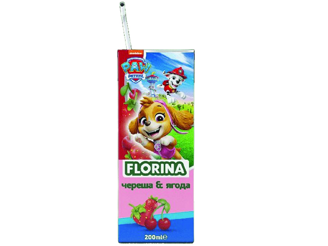 Plodov Sok Florina Cheresha I Qgoda Tetrapak 200ml