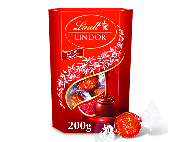 Bonboni Lindt Kornet Cherven Portokal 200g