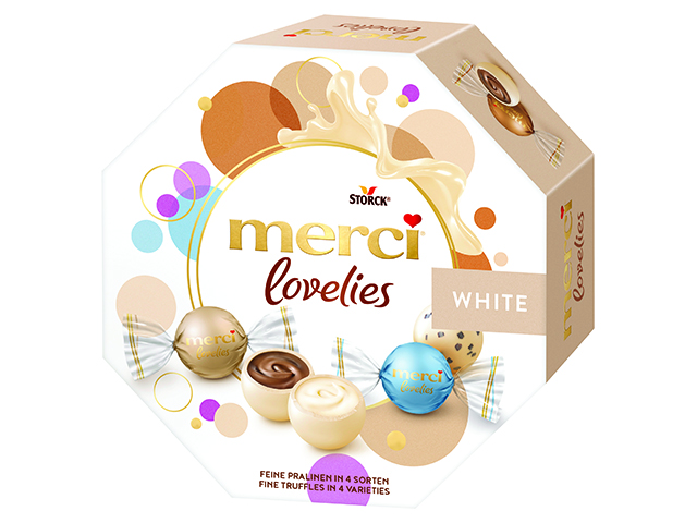 Bonboni Merci Lovelies White 185g